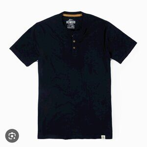 Redwood Tall Outfitters Short Sleeve Tall Henley T-Shirt - Black - XLXT